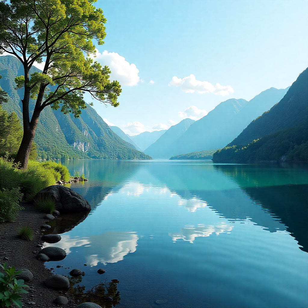 Lago Atitlán rodeado de tres volcanes majestuosos
